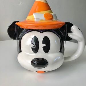 Disney Mickey Halloween mug with candy corn lid